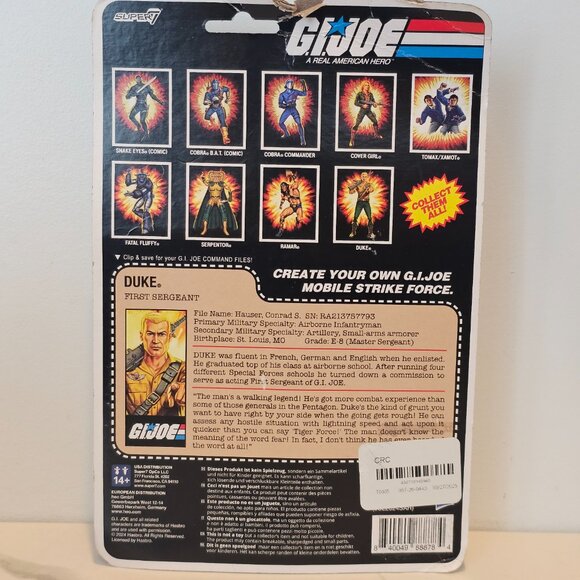 Super 7 ReAction Figure G.I. Joe Duke 3.75-in Action Figure - Picture 4 of 4